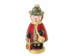 Krebs Glas Lauscha Baumschmuck Räuchermännchen Rot 12cm