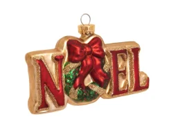 Krebs Glas Lauscha Baumschmuck Noel-Aufhänger Goldfarbig 11cm