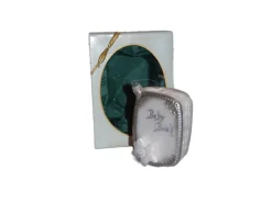 Krebs Glas Lauscha Baumschmuck Baby-Buch Silberfarbig 10cm