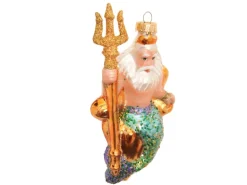 Krebs Glas Lauscha Baumschmuck Neptun Mehrfarbig 15cm