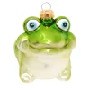 Krebs Glas Lauscha Baumschmuck Frosch Grün 9cm