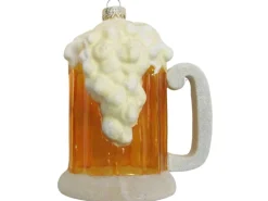 Krebs Glas Lauscha Bierkrug Weihnachtsornament 1-tlg. 11cm