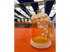 Krebs Glas Lauscha Bierkrug Weihnachtsornament 1-tlg. 11cm