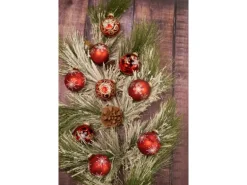 Krebs Glas Lauscha GmbH Christbaumkugeln Weihnachtskugeln Glas Ø 7 cm 4 Stück rot