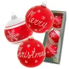 Krebs Glas Lauscha GmbH Christbaumkugeln Weihnachtskugeln Glas Ø 8 cm 3 Stück rot matt/weiß