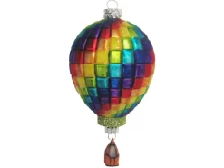 Krebs Glas Lauscha Heißluftballon Weihnachtsornament 1-tlg. 14cm