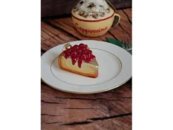 Krebs Glas Lauscha Käsekuchen Weihnachtsornament 1-tlg. 9cm