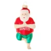 Krebs Glas Lauscha Weihnachtsornament Yoga-Santa 1-tlg. 13cm