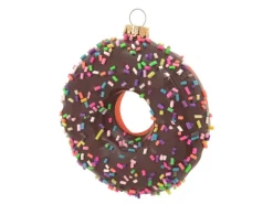 Krebs Glas Lauscha Weihnachtsornament Dounut 1-tlg. 4cm