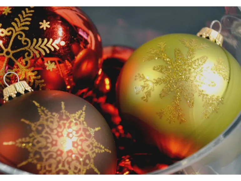 Krebs Glas Lauscha Weihnachtsbaumkugeln Waldfarben 9-tlg. 8cm