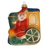 Krebs Glas Lauscha Weihnachtsmann Lokomotive 1-tlg. 9cm