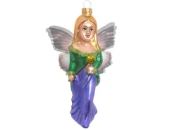 Krebs Glas Lauscha Weihnachtsornament Fee 1-tlg. 4cm