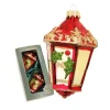 Krebs Glas Lauscha Weihnachtsornament Laterne 1-tlg. 10cm