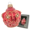 Krebs Glas Lauscha Weihnachtsornament Krone 1-tlg. 8cm