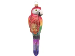 Krebs Glas Lauscha Weihnachtsornament Papagei 1-tlg. 4cm
