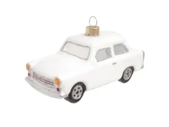 Krebs Glas Lauscha Weihnachtsornament Trabant Weiß 1-tlg. 6cm