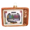 Krebs Glas Lauscha Weihnachtsornament Retro-TV 1-tlg. 4cm