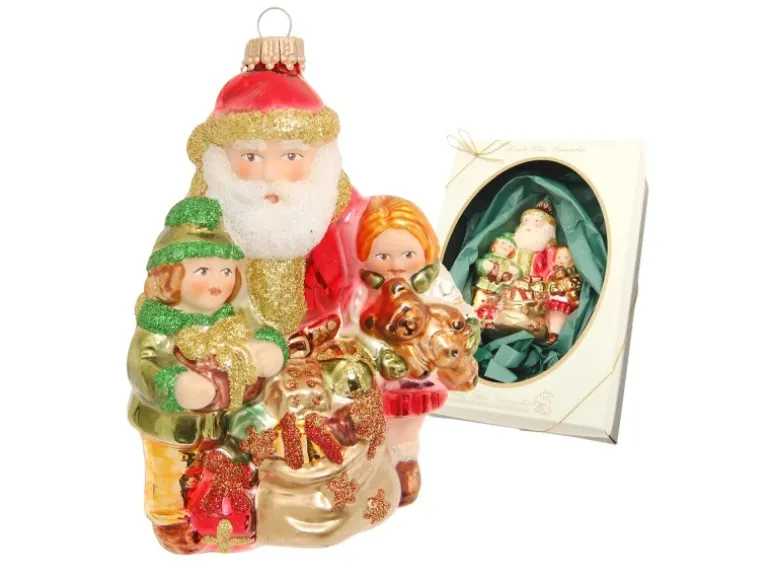 Krebs Glas Lauscha Weihnachtsmann 1-tlg. 13cm