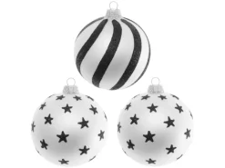 Krebs Glas Lauscha Weihnachtskugeln Xmas 3-tlg. 8cm