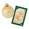 Krebs Glas Lauscha Weihnachtsbaumkugel Schneemänner 4er-Set 7cm