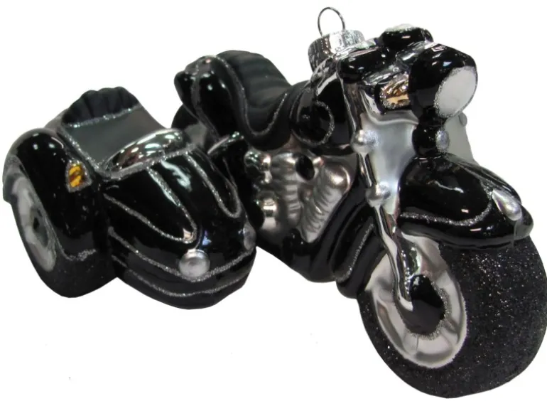 Krebs Glas Lauscha Weihnachtsornament Motorrad 1-tlg. 8cm