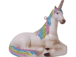 Krebs Glas Lauscha Weihnachtsornament Einhorn 1-tlg. 10cm
