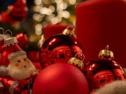 Krebs Glas Lauscha Weihnachtskugeln Rot 12-tlg. 5cm