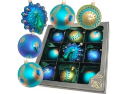 Krebs Glas Lauscha Weihnachtsbaumkugeln Weihnacht 9-tlg. 7cm