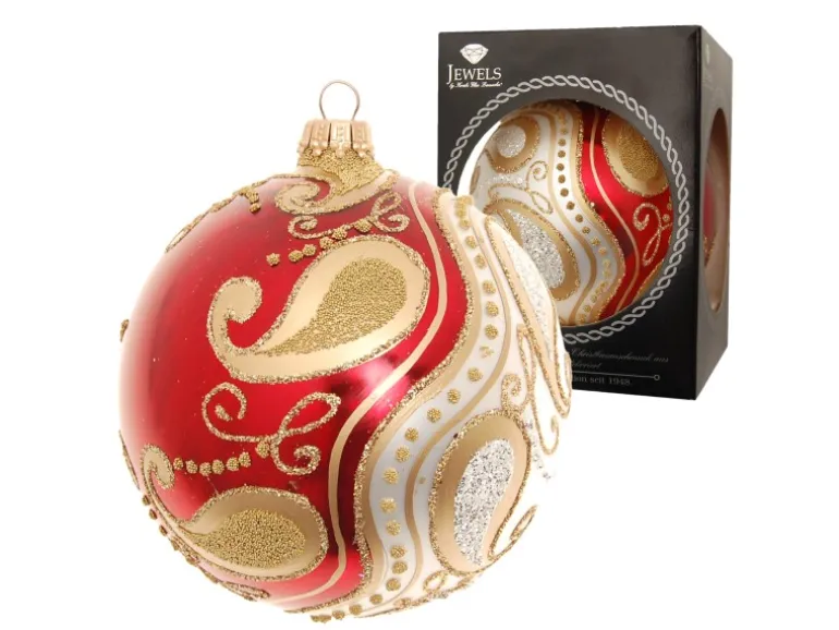 Krebs Glas Lauscha Weihnachtsbaumkugel Gloria 1-tlg. 10cm