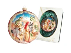 Krebs Glas Lauscha Weihnachtstaler Bethlehem 1-tlg. 13cm
