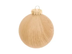 Krebs Glas Lauscha Weihnachtsbaumkugel Holzoptik 1-tlg. 8cm