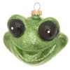 Krebs Glas Lauscha Weihnachtsornament Lustiger Frosch 1-tlg. 7cm