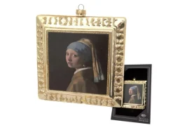 Krebs Glas Lauscha Weihnachtsornament Mädchen mit dem Perlenohrring 1-tlg. 3cm