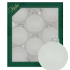 Krebs Glas Lauscha Weihnachtskugeln Frost Uni 8er-Set 7cm