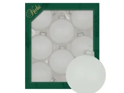 Krebs Glas Lauscha Weihnachtskugeln Frost Uni 8er-Set 7cm