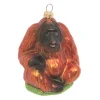 Krebs Glas Lauscha Weihnachtsornament Orang-Utan 1-tlg. 6cm