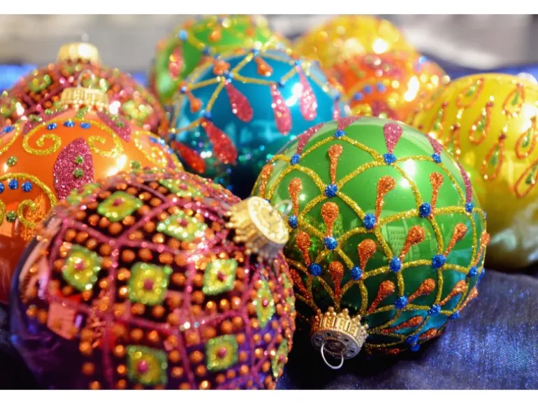 Krebs Glas Lauscha Weihnachtsbaumkugeln Marrakesch 9-tlg. 8cm