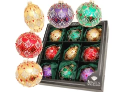 Krebs Glas Lauscha Weihnachtsbaumkugeln Glanz und Gloria 9-tlg. 8cm