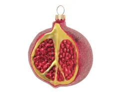 Krebs Glas Lauscha Weihnachtsornament Granatapfel 1-tlg. 6cm