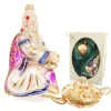 Krebs Glas Lauscha Weihnachtsornamente Aladdin Lampe 2-tlg. 12cm