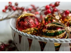 Krebs Glas Lauscha Weihnachtskugeln Xmas Night 3er-Set 8cm