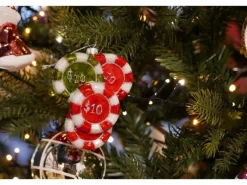 Krebs Glas Lauscha Weihnachtsornament Jetons 1-tlg. 10cm