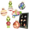 Krebs Glas Lauscha Weihnachtsornamente Miniaturen Alien 6-tlg. 3cm