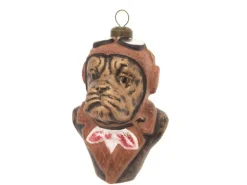 Krebs Glas Lauscha Weihnachtsornament Steampunk Hund 1-tlg. 6cm