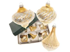 Krebs Glas Lauscha Weihnachtsbaumkugelset 6-tlg. 8cm