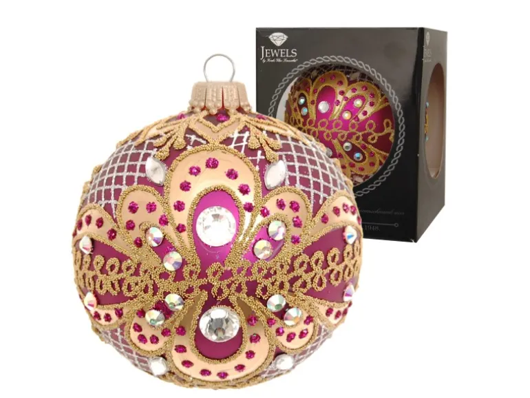 Krebs Glas Lauscha Weihnachtsbaumkugel Gloria 1-tlg. 8cm