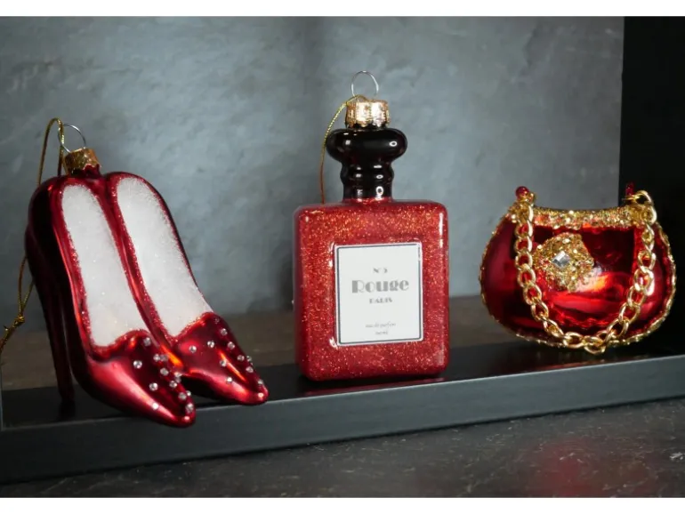 Krebs Glas Lauscha Weihnachtsornamente Paris 3-tlg. 6cm