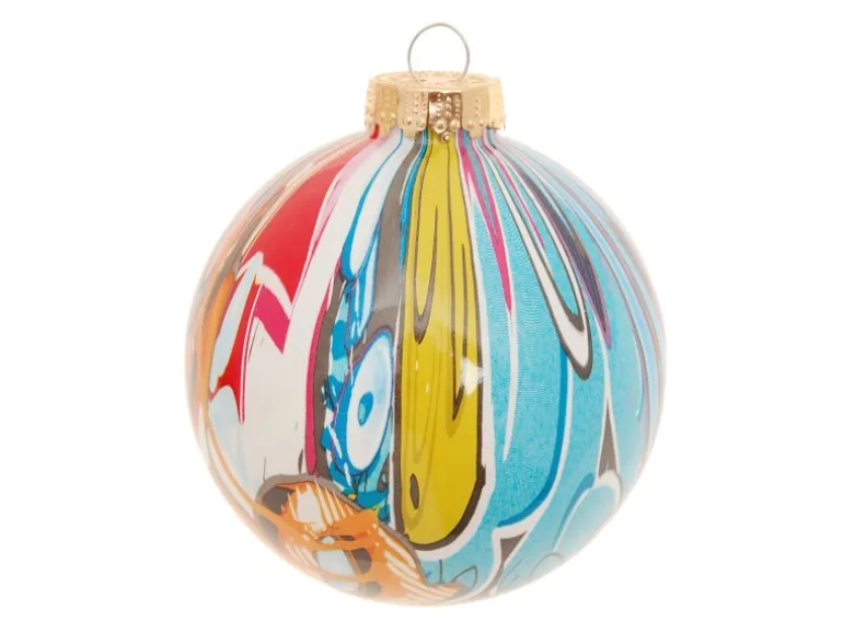 Krebs Glas Lauscha Weihnachtsbaumkugel Street Art 1-tlg. 8cm