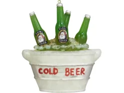 Krebs Glas Lauscha Weihnachtsornament Bierkühler 1-tlg. 9cm