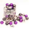 Krebs Glas Lauscha Weihnachtskugeln Mini Violett 3cm
